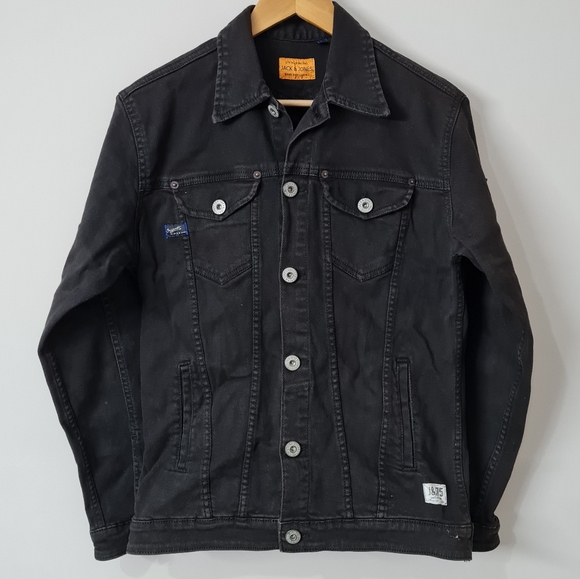 Jack & Jones Denim hand painted jacket - Picture 5 of 11